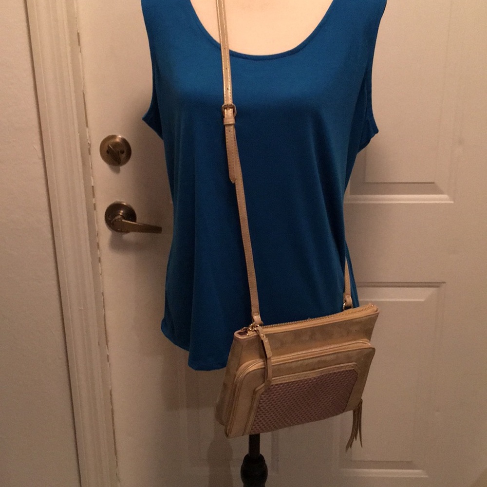 Steven by Steve Madden metallic gold crossbody